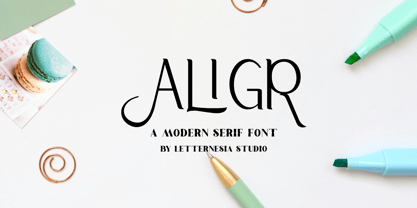 Aligr Font Poster 1