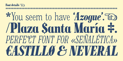Azogue Font Poster 6