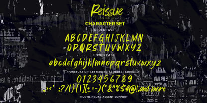 Reissue Font Poster 7