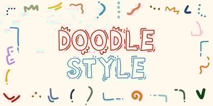 Funflare Doodle Font Poster 6