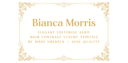 Bianca Morris Font Poster 1