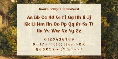 Brown Bridge Font Poster 12