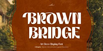 Brown Bridge Font Poster 1