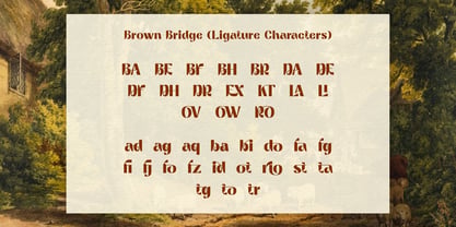 Brown Bridge Font Poster 14