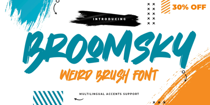 Broomsky Font Poster 1