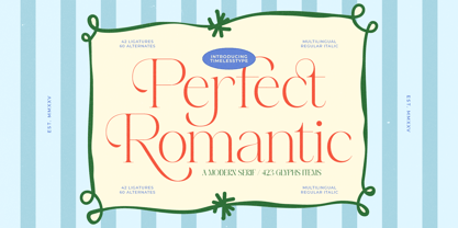 Perfect Romantic Font Poster 1