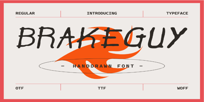 Brakeguy Font Poster 1