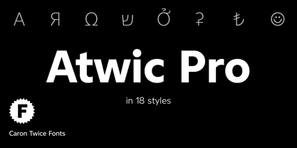 Atwic Pro Font Poster 1