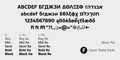Atwic Pro Font Poster 15