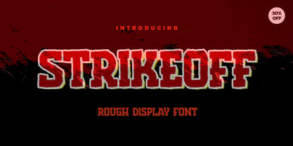 Strikeoff Font Poster 2