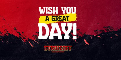 Strikeoff Font Poster 9