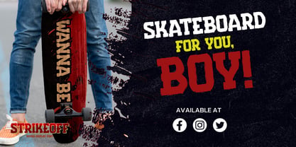Strikeoff Font Poster 5