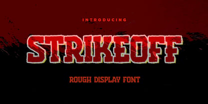 Strikeoff Font Poster 1