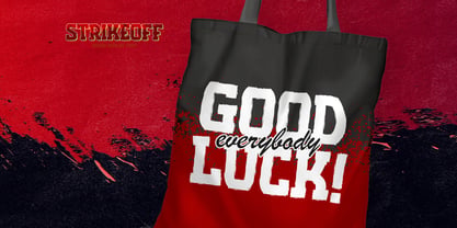 Strikeoff Font Poster 8