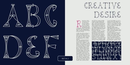 Reiner Initials Font Poster 2