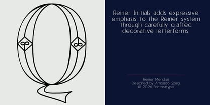 Reiner Initials Font Poster 5