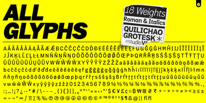 Quilichao Grotesk Font Poster 11