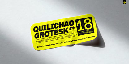 Quilichao Grotesk Font Poster 15