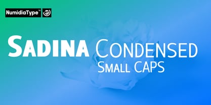 Sadina Condensed Small CAPS Font Poster 1