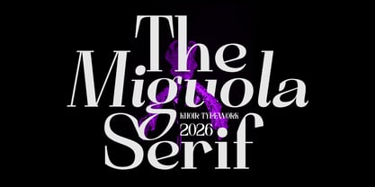 Miguola Font Poster 1