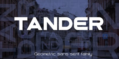 Tander Font Poster 1