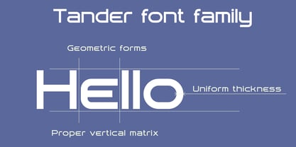Tander Font Poster 3