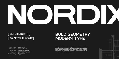 GC Nordix Font Poster 1