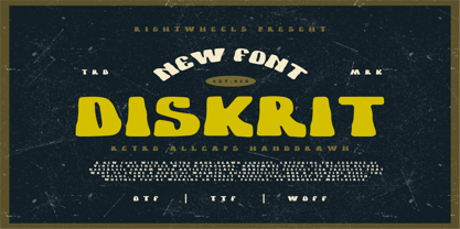 Diskrit Font Poster 1