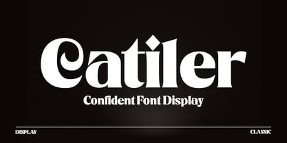 Catiler Font Poster 1
