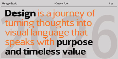 Chatwin Font Poster 11