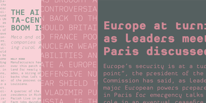 Heimat Mono Font Poster 2