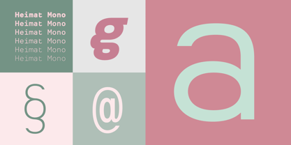 Heimat Mono Font Poster 4