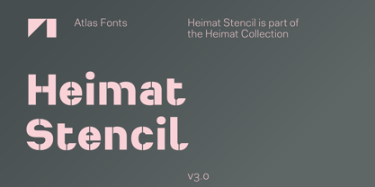 Heimat Stencil Font Poster 1