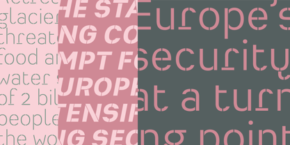 Heimat Stencil Font Poster 2