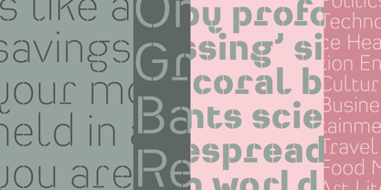 Heimat Stencil Font Poster 3