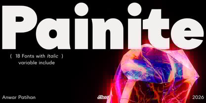 Painite Font Poster 1