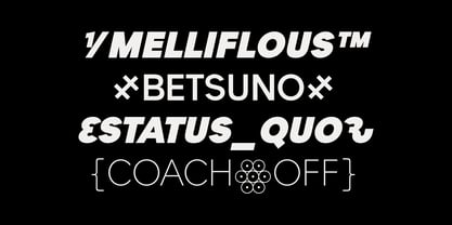 Painite Font Poster 2