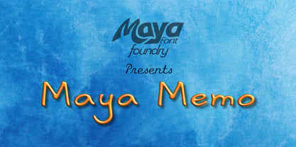 Maya Memo Font Poster 1
