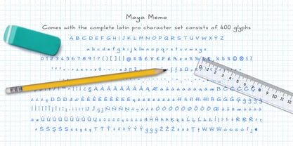 Maya Memo Font Poster 7