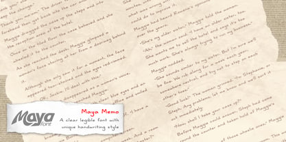 Maya Memo Font Poster 6