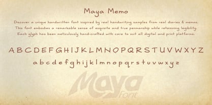 Maya Memo Font Poster 4