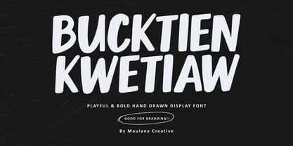 MC Bucktien Kwetiaw Font Poster 1