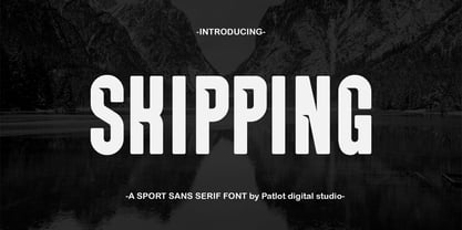 Skipping Sans Font Poster 1