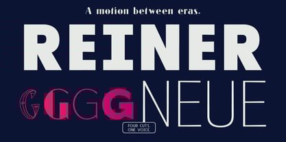 Reiner Neue Font Poster 1