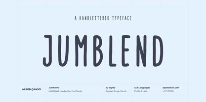Jumblend Font Poster 1
