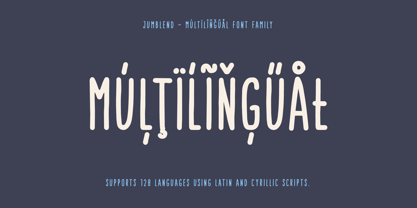 Jumblend Font Poster 9