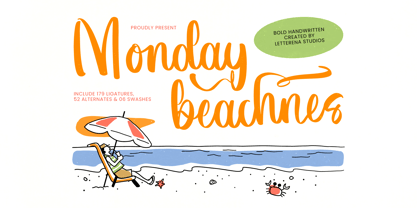 Monday Beachnes Font Poster 1