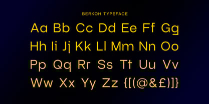 Berkoh Font Poster 9