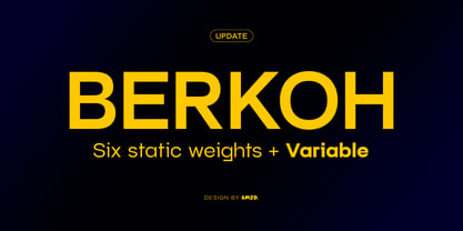 Berkoh Font Poster 1
