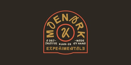 SCC Moenark Font Poster 4